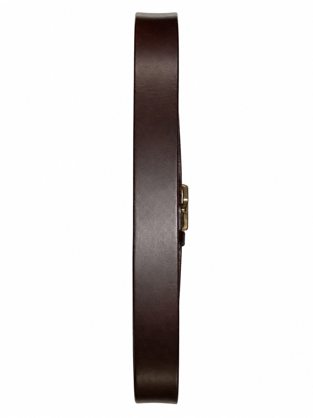 Vintage Coach Handcrafted in Italy Brown Leather Belt Solid Brass Buckle Size 25 - Picture 3 of 6